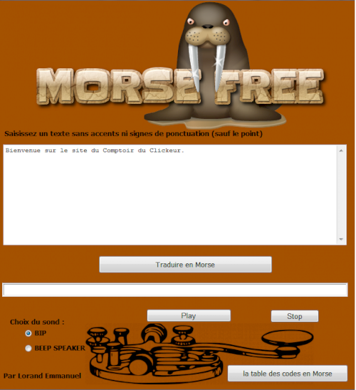 Morse Free morse Free